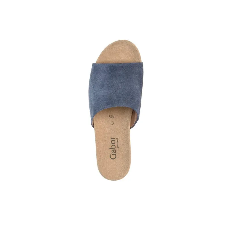 Gabor Abrasion-Resistant Slide Slippers Unisex Blue-3