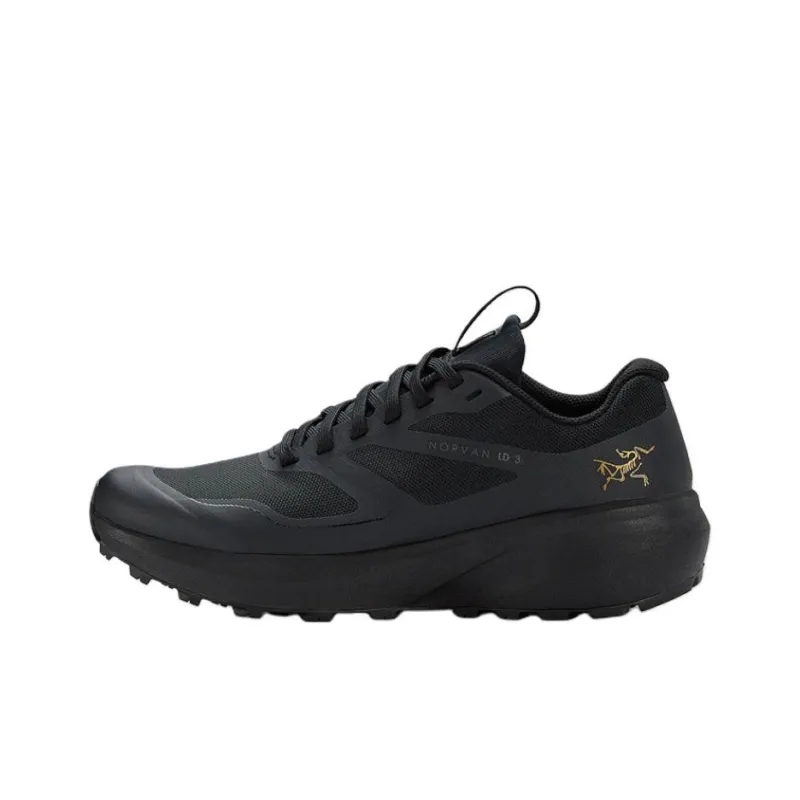 Arcteryx Norvan Abrasion Resistant Low Top Running Shoes Unisex Black-0