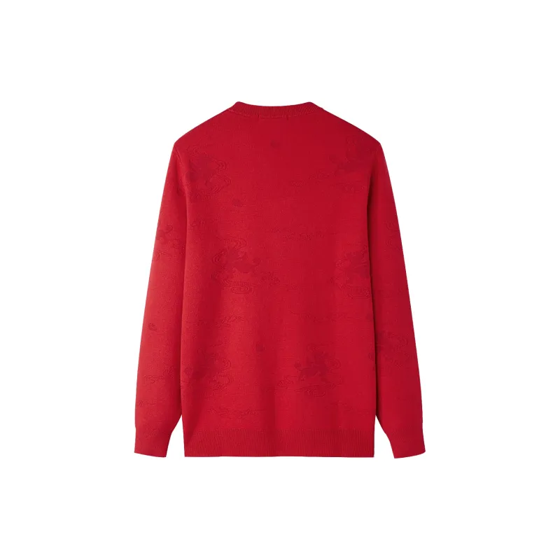 HLA Knitwear Men Red Pattern 10-1