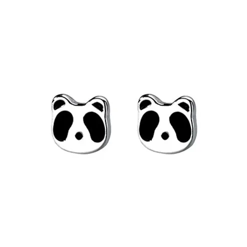 SHARK BABY S999 Fine Silver Stud Earrings Women's