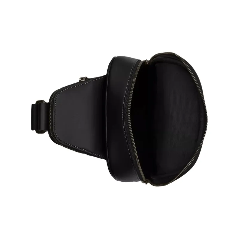 COACH ETHAN Calfskin Sling Bag Trumpets Men's Black-2