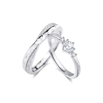 KUMET Sterling Silver Rings Unisex Anniversary Birthday Gift