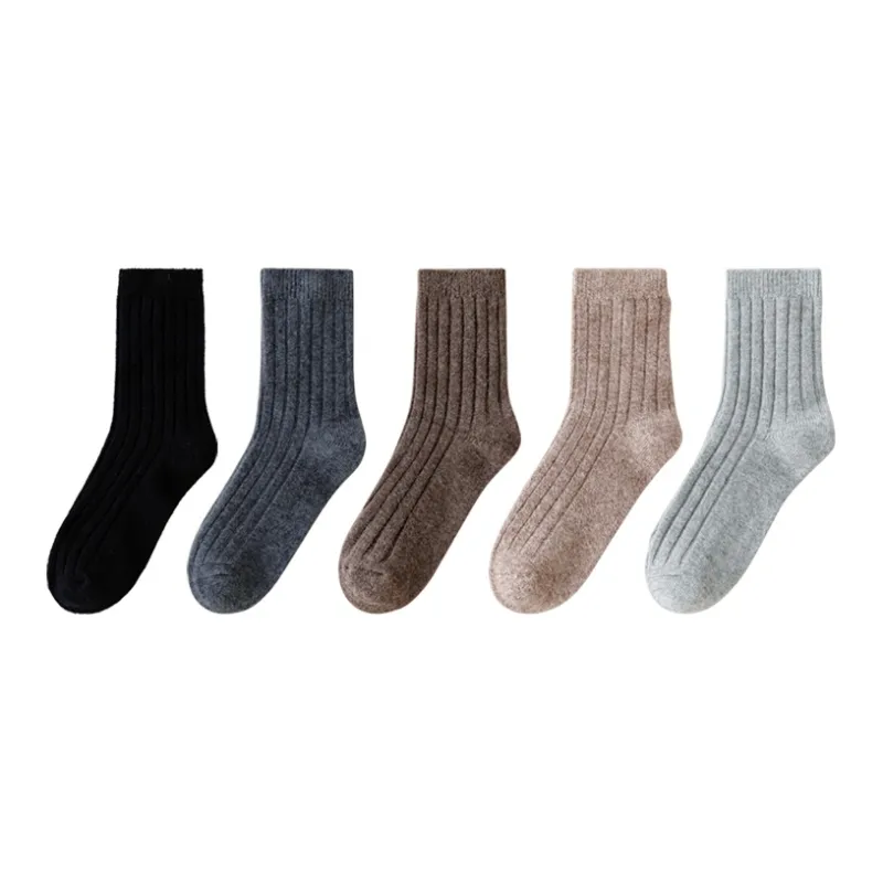 MIIOW Mid Calf Socks Men's 5 Pack-11