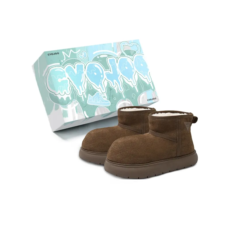 CVOJOO Warm Cushioning And Wear Resistant Short Snow Boots Women's-13