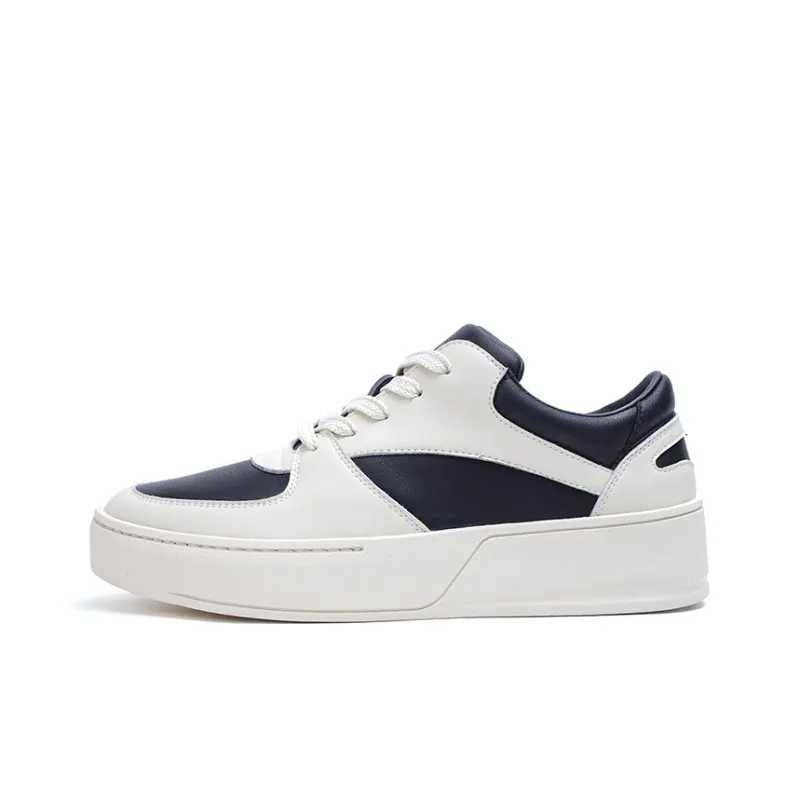 MILLIE'S Abrasion Resistant Low Top Skateboard Shoes Men's Black White-0