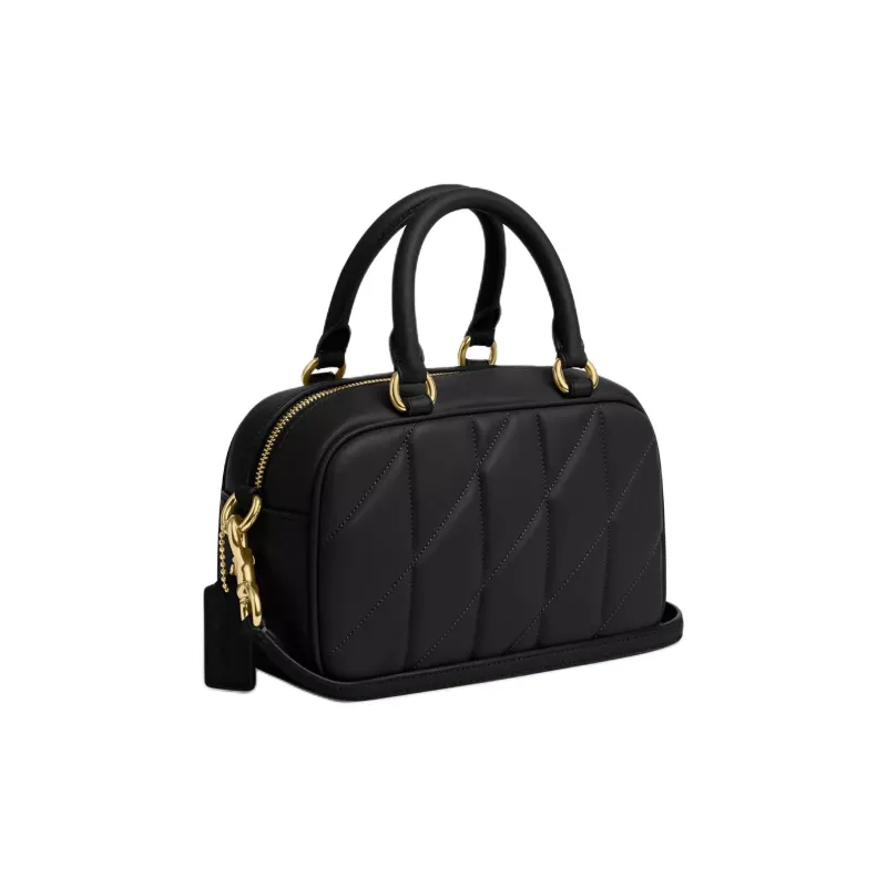 COACH Nappa Leather Handbag Mini Women's Black-1