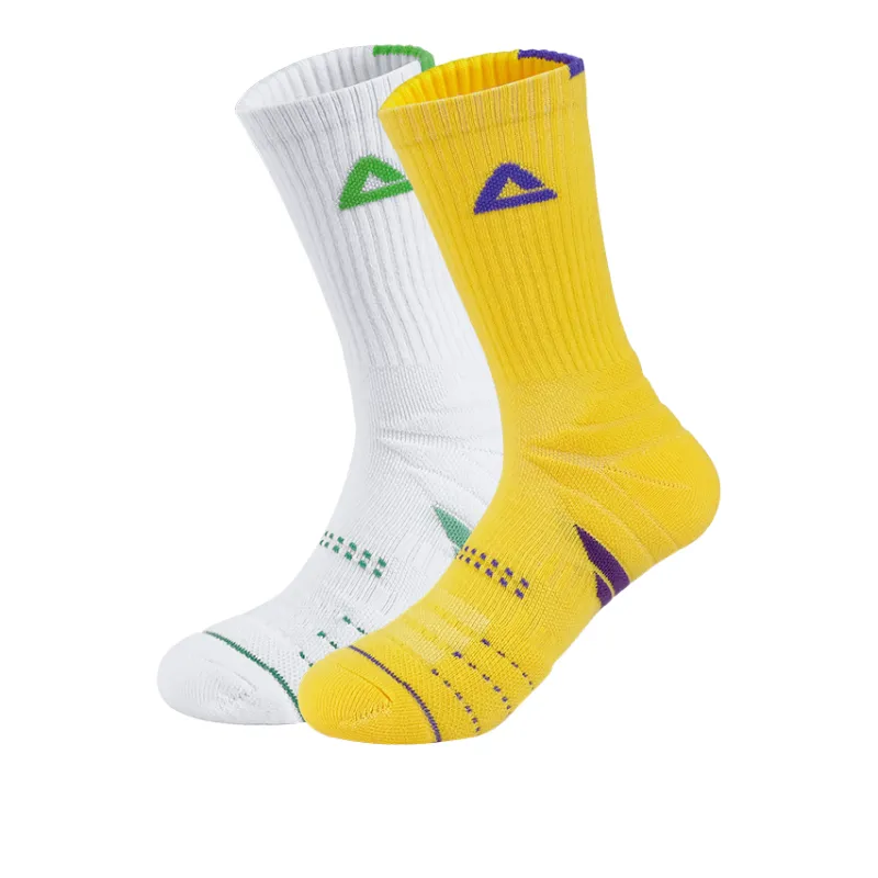 PEAK Basketball Socks Unisex 2 Pack-11