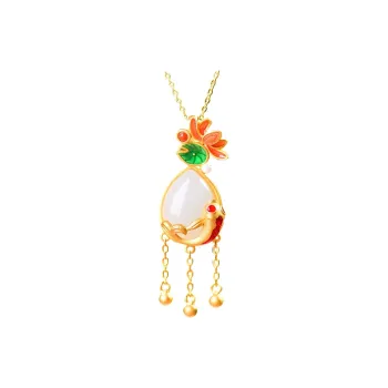 Jade Ink Love Chinese Fashion Trend Chinese Style Classic White Jade Unisex