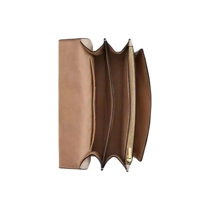 COACH Coated Canvas Shoulder Bag Trumpets Women's Sand & Tan-2