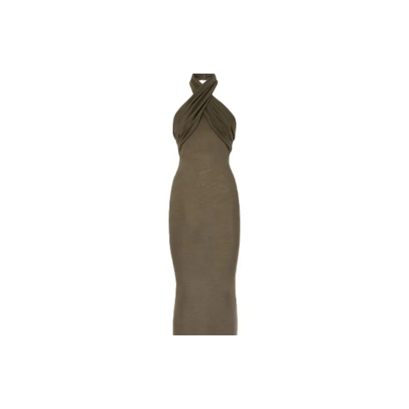 FENDI x SKIMS Fendi X Skims Collaboration Sleeveless Dress Women's Dark Brown-4