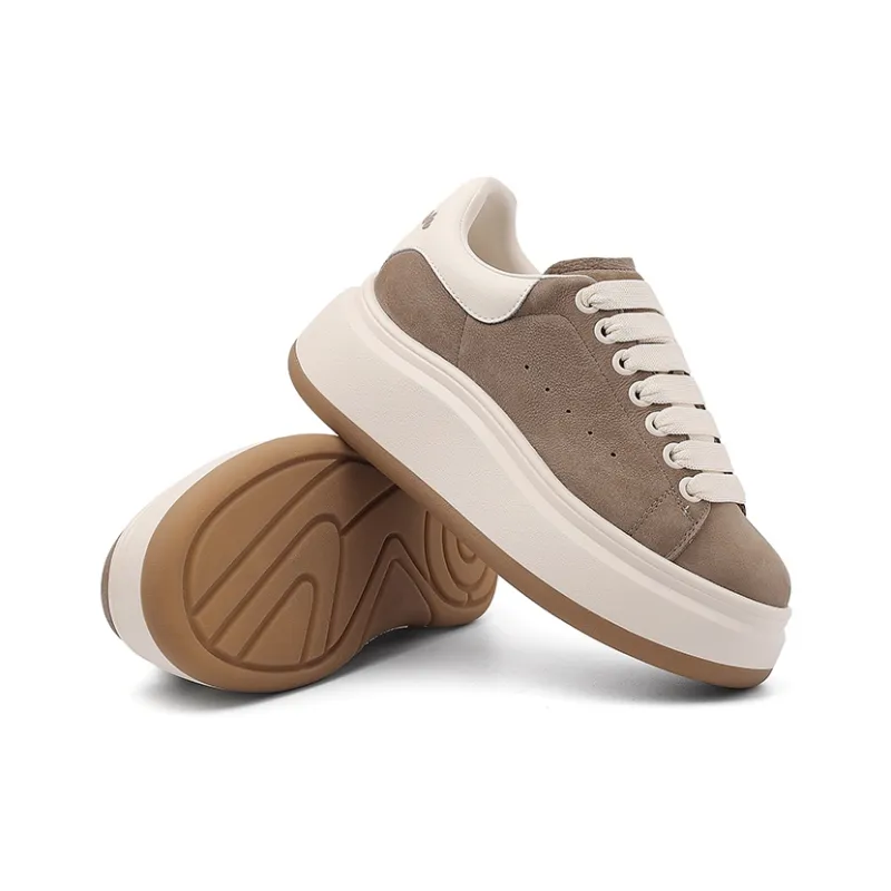 BURGELY Lightweight Height Increasing Low-Top Skateboard Shoes Women's-14