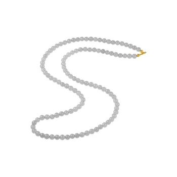 Linguanying Hetian Jade Necklaces Smoky Purple Women's