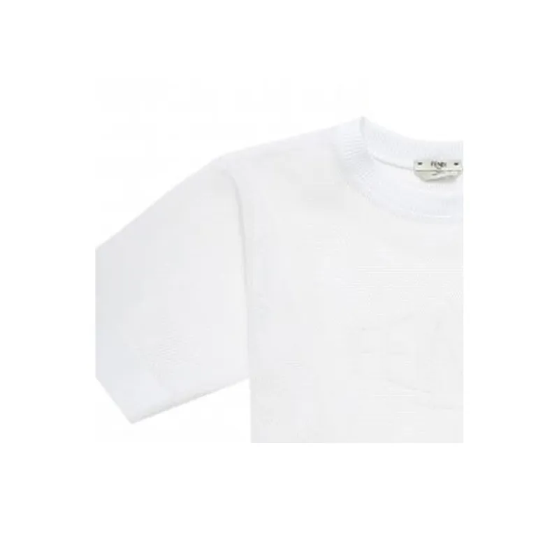 FENDI Crop Tops Women's White-3