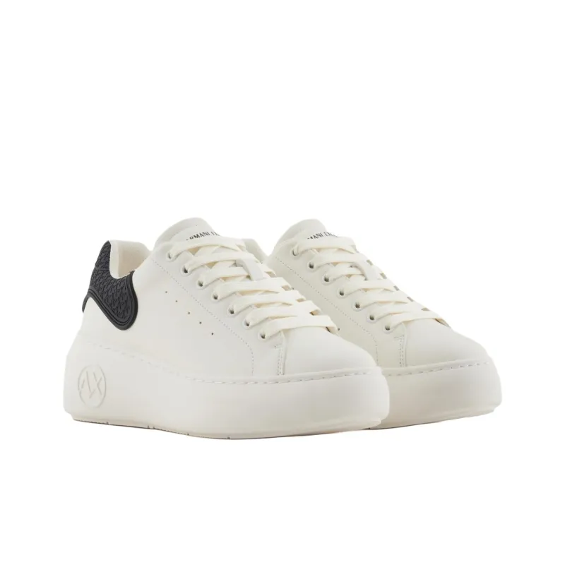 ARMANI EXCHANGEAE Low Top Skateboard Shoes Women's White-2