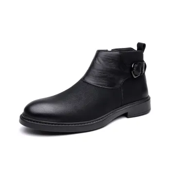 EGCHI Ankle Boots Men Black