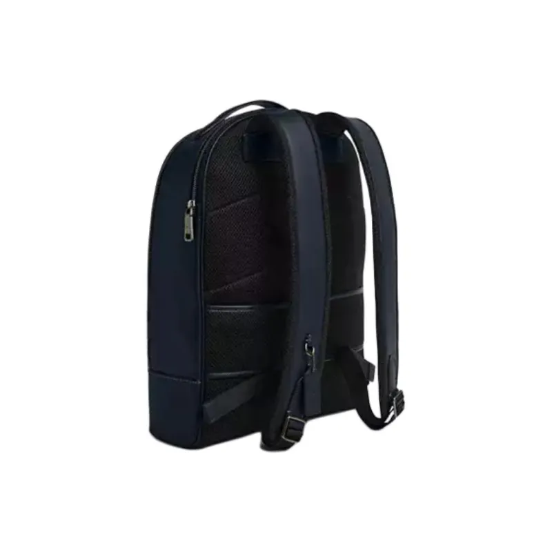 COACH Smooth Calf Leather Backpack Tubas Men's Midnight Marine Blue-1