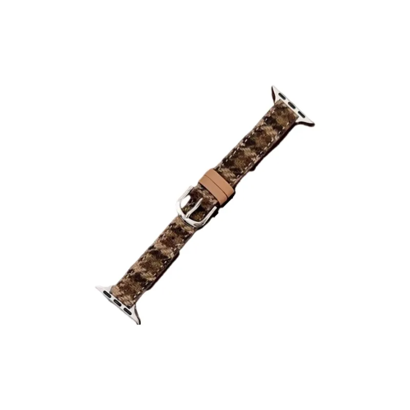 Warbler Dew Apple Compatibility Watch Band Leather Material-0