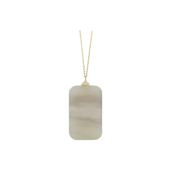 Linguanying Hetian Jade Necklaces Smoky Purple Women's