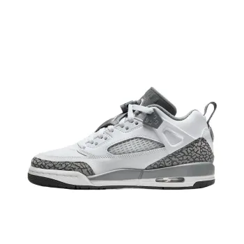 Jordan Spizike Abrasion Resistant Low Top Kids Lifestyle Shoes White Teenagers