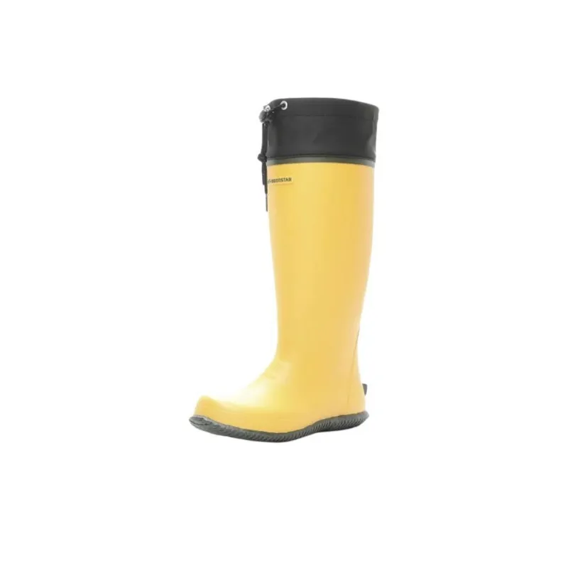 MoonStar Water-Resistant Wear-Resistant Slip-Resistant Rain Boots Unisex Yellow-2