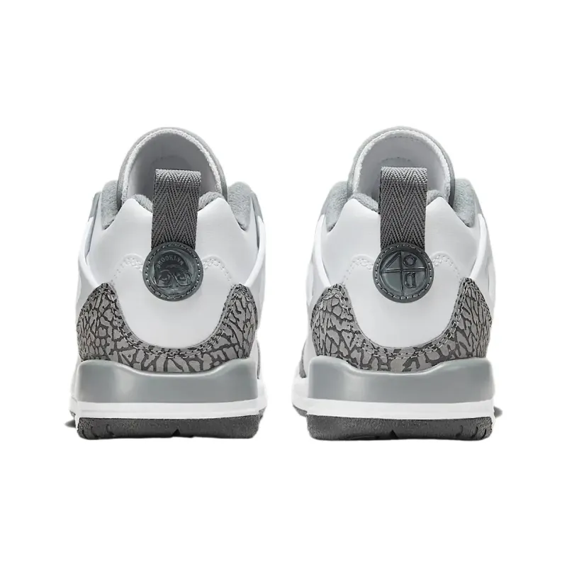 Jordan Spizike Abrasion Resistant Low Top Kids Lifestyle Shoes White Teenagers-4