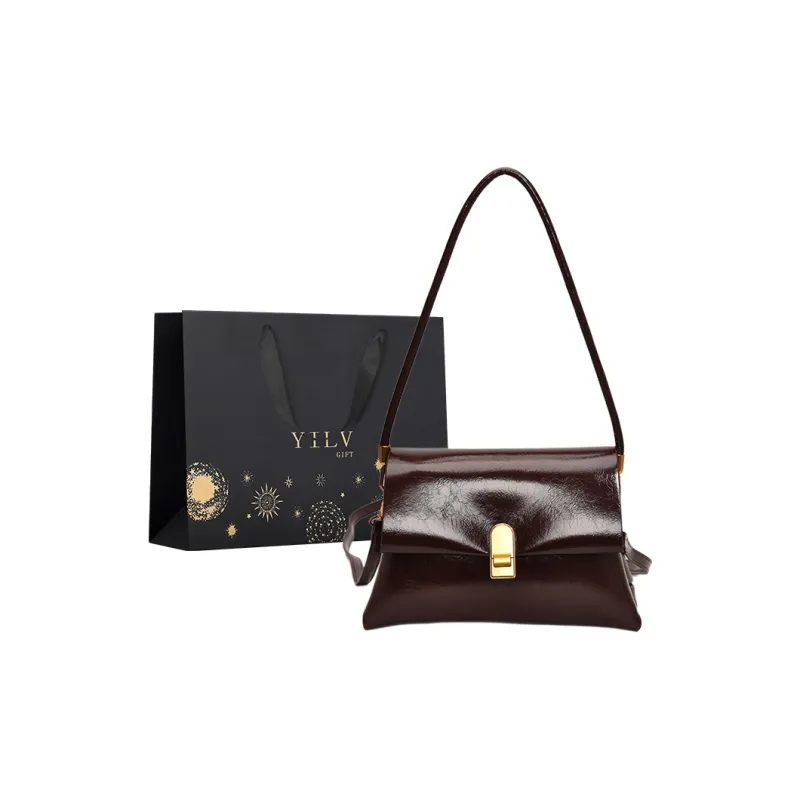 Yi Brigade PU Crossbody Bag Women's Brown/Coffee/Burgundy/Black-8
