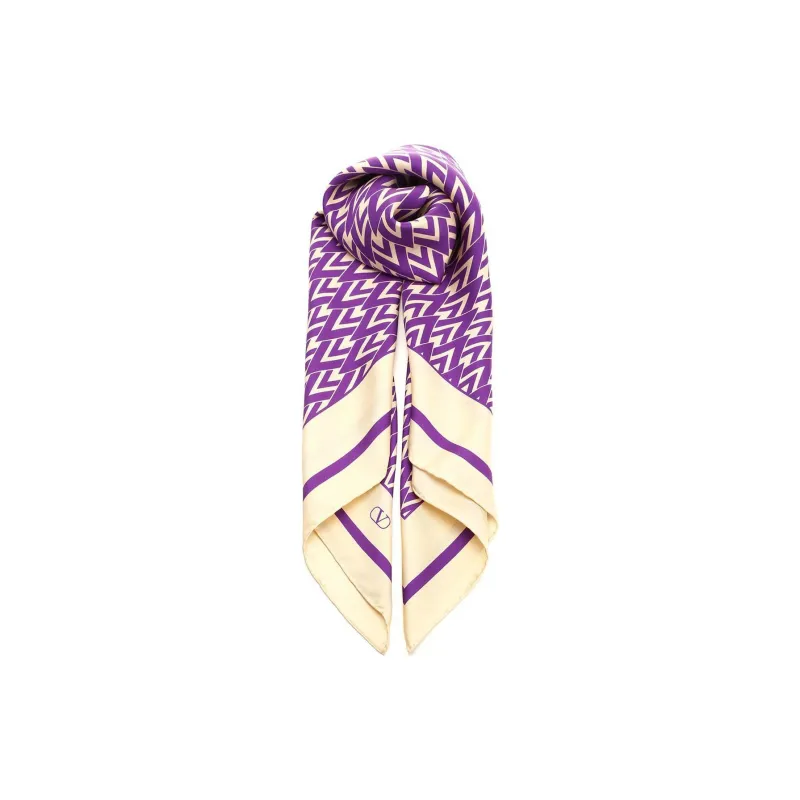 Valentino Toute La V Finished Edge Scarf-0