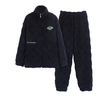 The Story Of The Flower Season Pajama Set Men's Black
