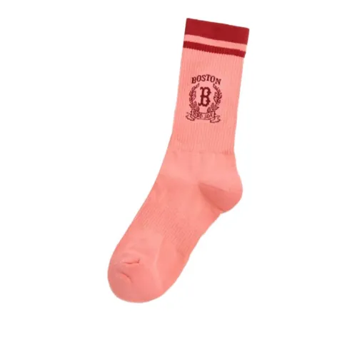 MLB Boston Red Sox Mid Calf Socks Unisex 1 Pack Pink