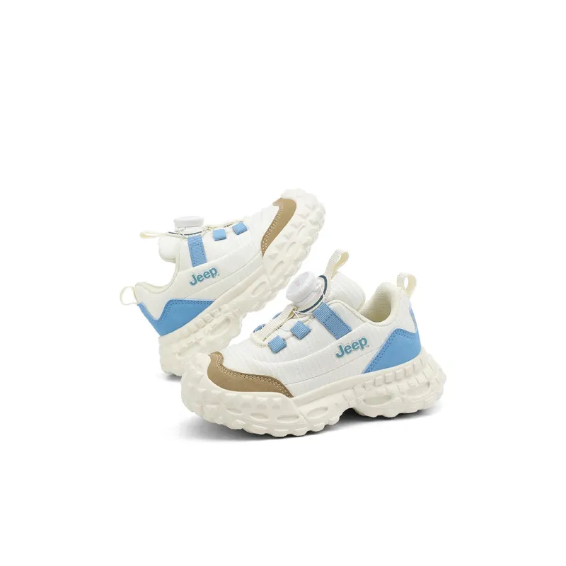 Jeep Kids Lifestyle Shoes Ecru/Lake Blue Kids'-6