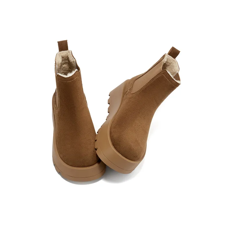 La Chapelle Short Chelsea Boots Women's Yellow-2