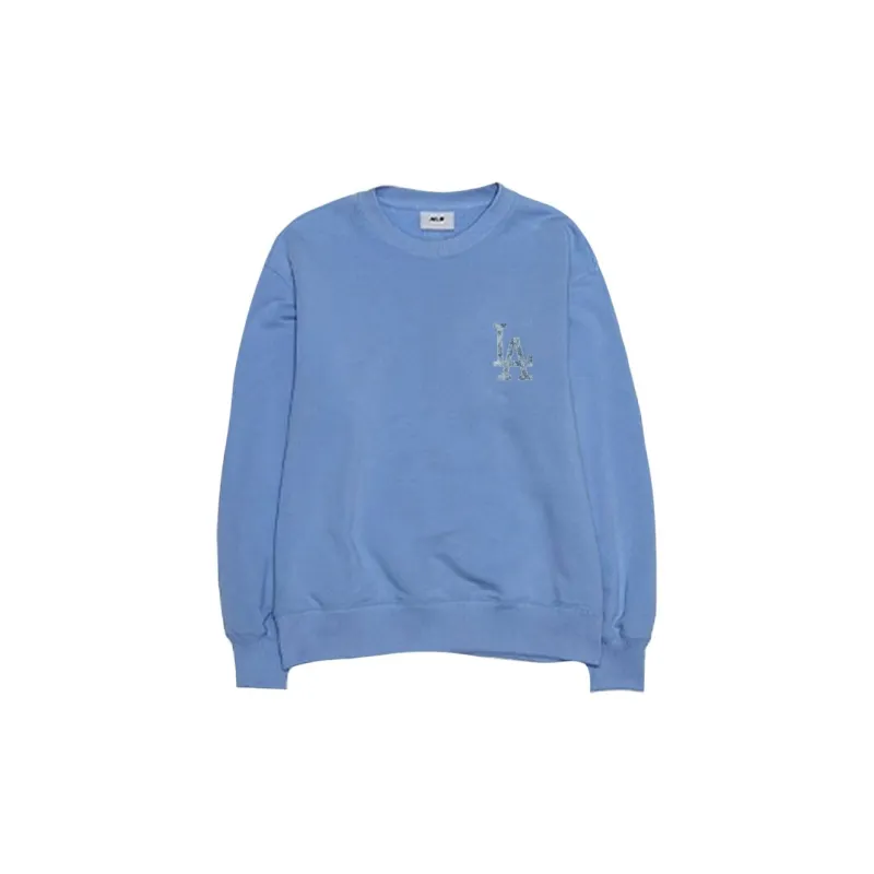 MLB Los Angeles Dodgers Sweatshirt Unisex Sky Blue-1