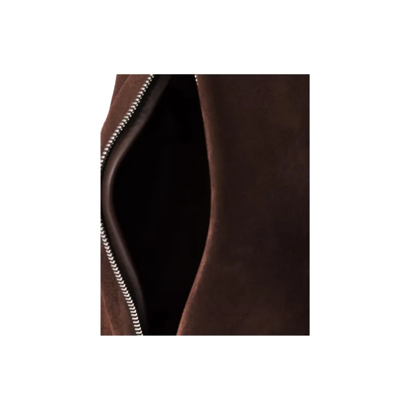 PRADA Cow Leather Sling Bag Men's Dark Brown-4