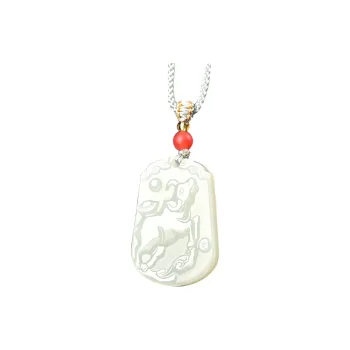 KUNYUYAO Hetian Jade Pendants Pale Greenish White Jade Unisex
