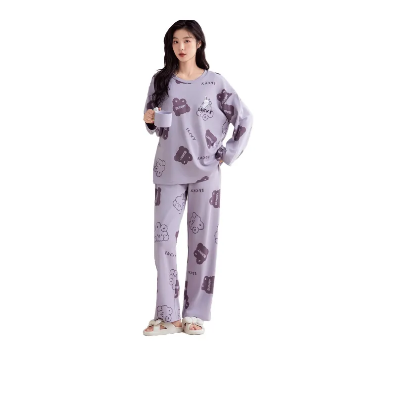 MIIOW Pajama Set Women's Blue Purple-0
