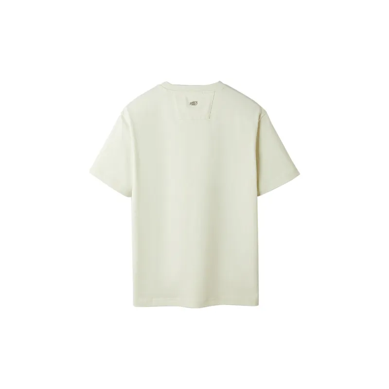 HLA Short Sleeved T Shirts Men's Light Yellow-1