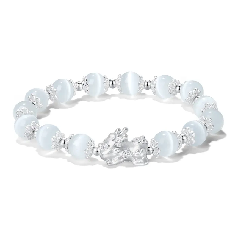 PUTUOSHANWENCHUANG Obsidian Bracelets Unisex-2