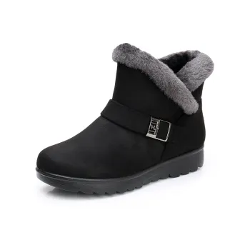 EGCHI Snow Boots Women's Black