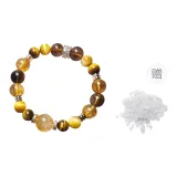 14MM Model-Golden Crystals Wealth Beaded Bracelet
