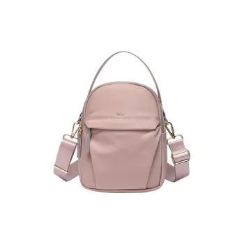 SEPTWOLVES Fabric Crossbody Bag Medium Size Women's Light Pink