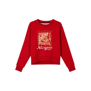 Oudifu Sweatshirts Women's Red