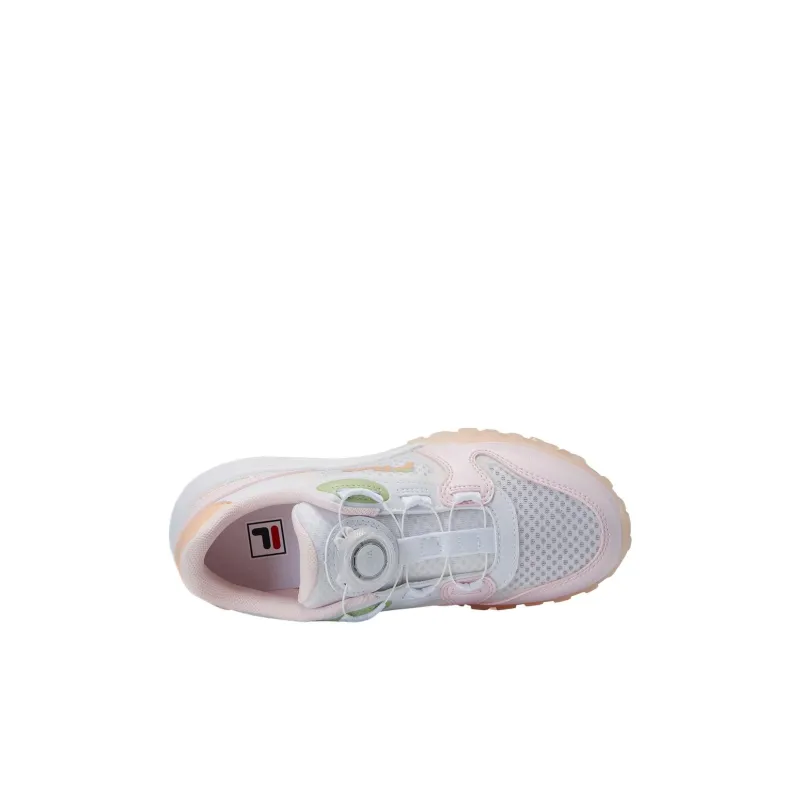 FILA KIDS BOA Low Top Kids' Running Shoes FILA White/Mist Pink Teenagers-1