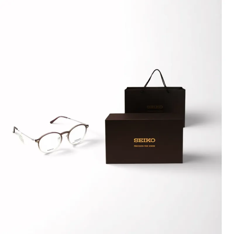 SEIKO Round Eyeglass Frames Unisex-1