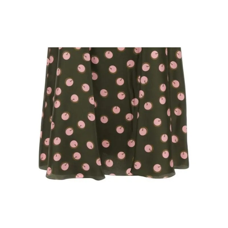 FENDI Graphic Printed Pleated Midi Skirt-2