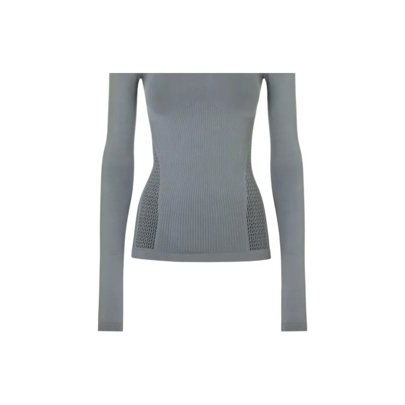 FENDI T Shirts Women's Gray-4