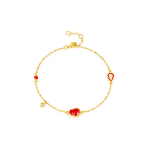 MCLON Filigree Small Enjoy Gourd Solid Gold Priced In Gram Gold Bracelet Women's