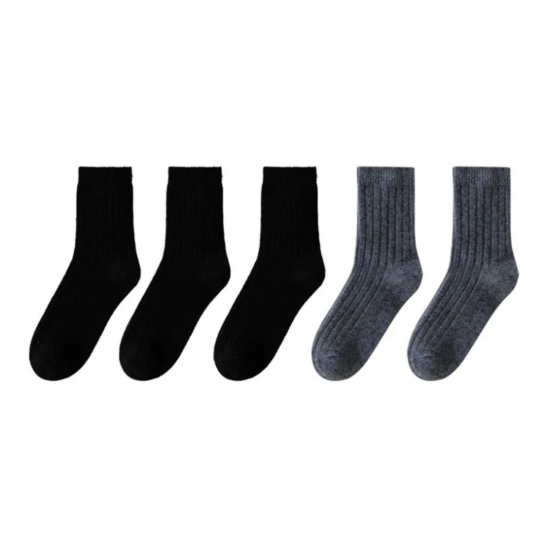 MIIOW Mid Calf Socks Men's 5 Pack-8