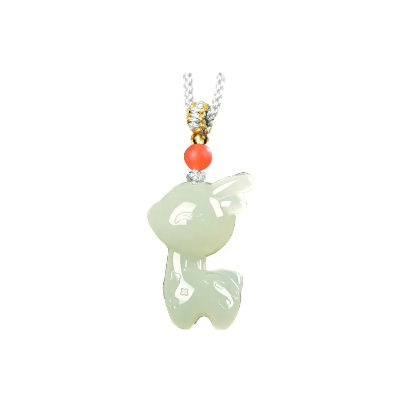 KUNYUYAO Hetian Jade Pendants White Jade Unisex-10