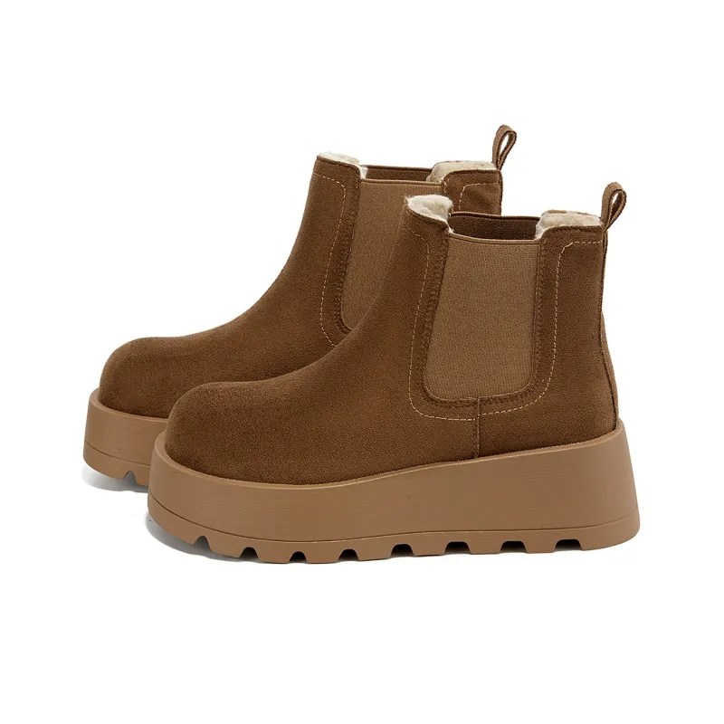 La Chapelle Short Chelsea Boots Women's Yellow-1