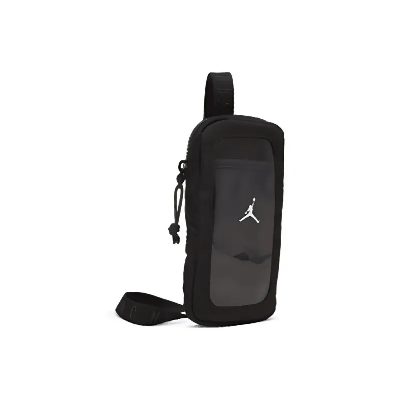 Jordan Polyester One Shoulder Crossbody Cell Phone Pouch Regular Unisex Black-2